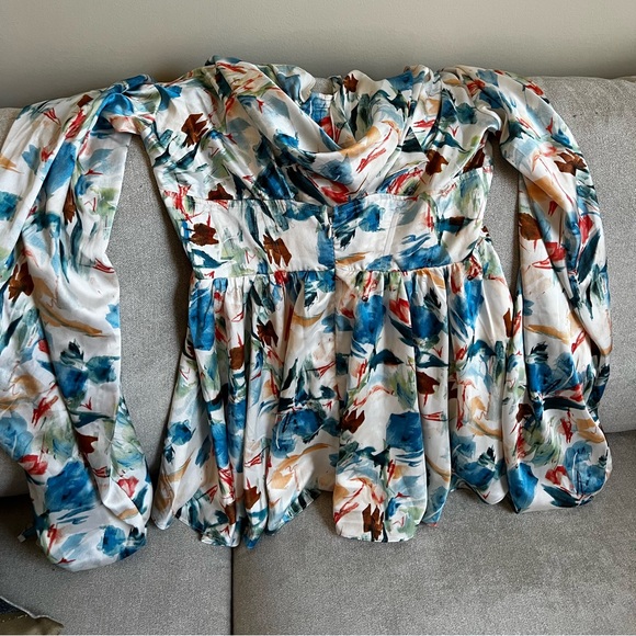 FashionNova Print Satin Dress - Picture 5 of 6